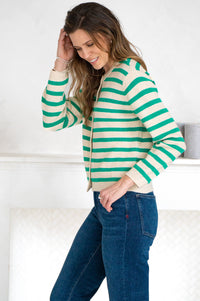 MORRO STRIPE CARDIGAN-GR