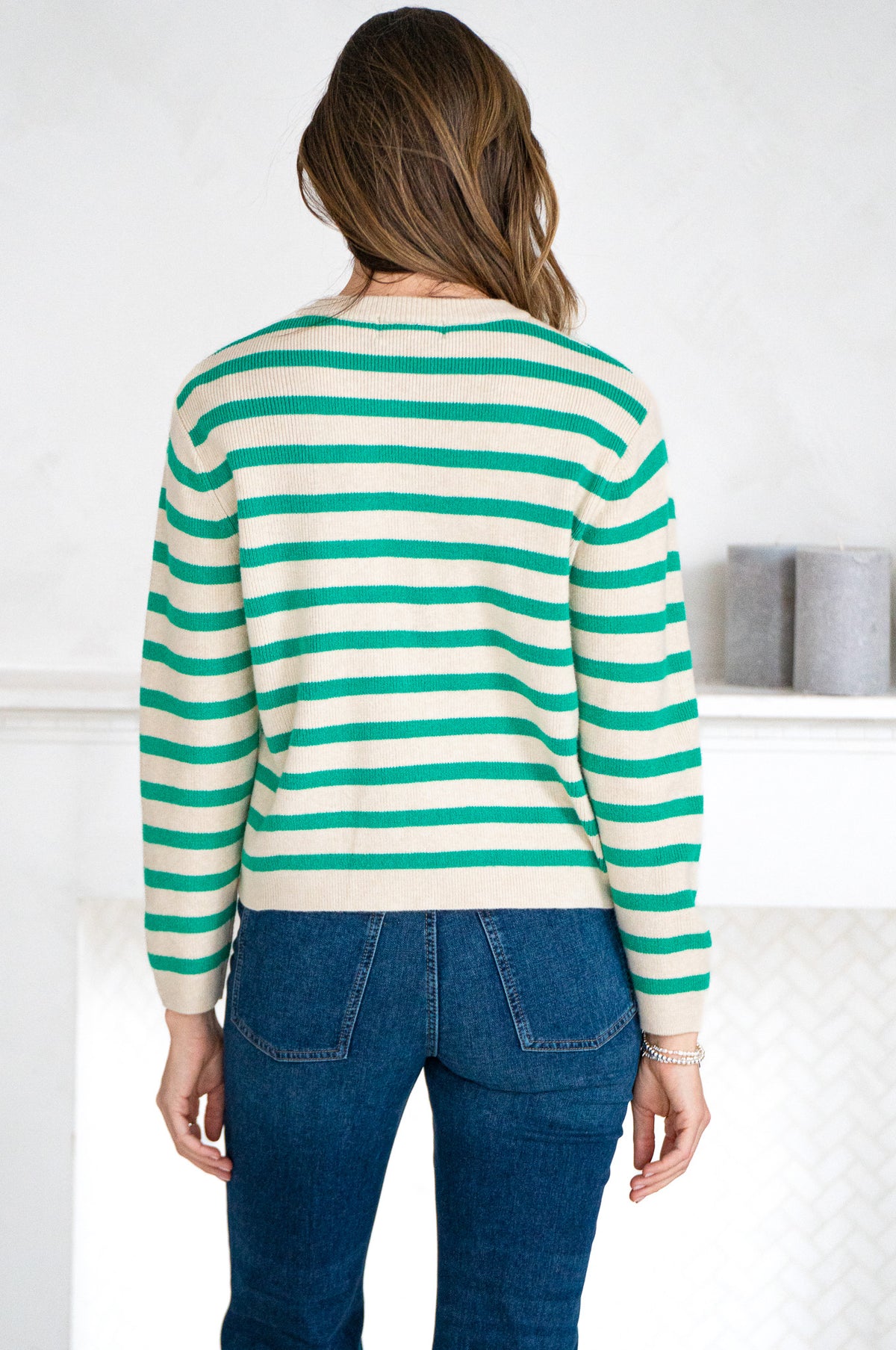 MORRO STRIPE CARDIGAN-GR