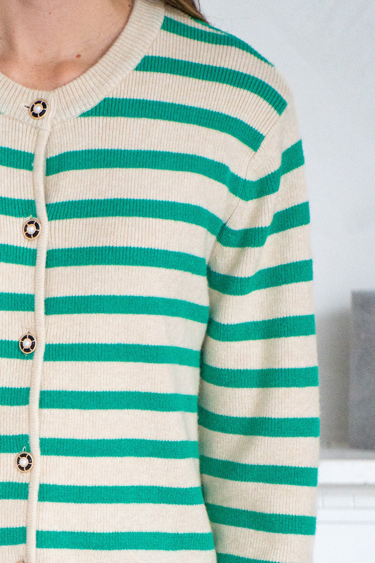 MORRO STRIPE CARDIGAN-GR