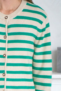 MORRO STRIPE CARDIGAN-GR