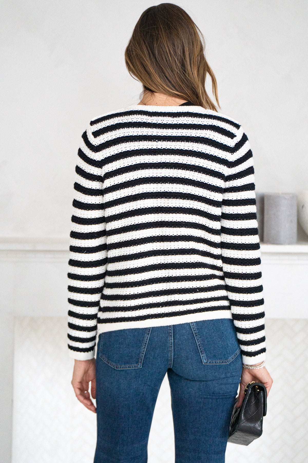 ANAHEIM COTTON STRIPE CARDIGAN