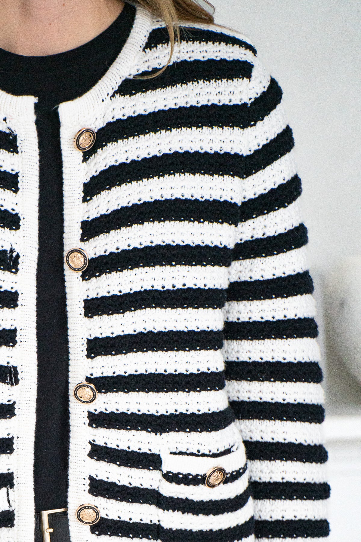 ANAHEIM COTTON STRIPE CARDIGAN