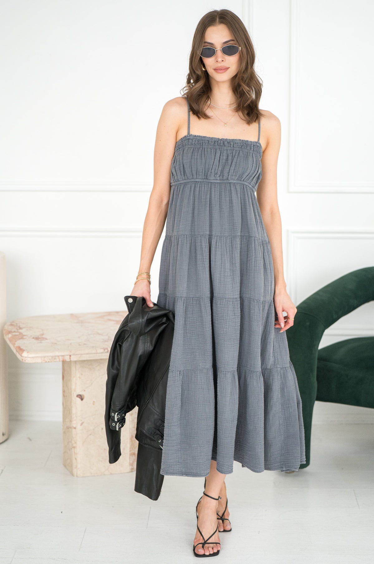 ROMANTIC GETAWAY COTTON GAUZE DRESS