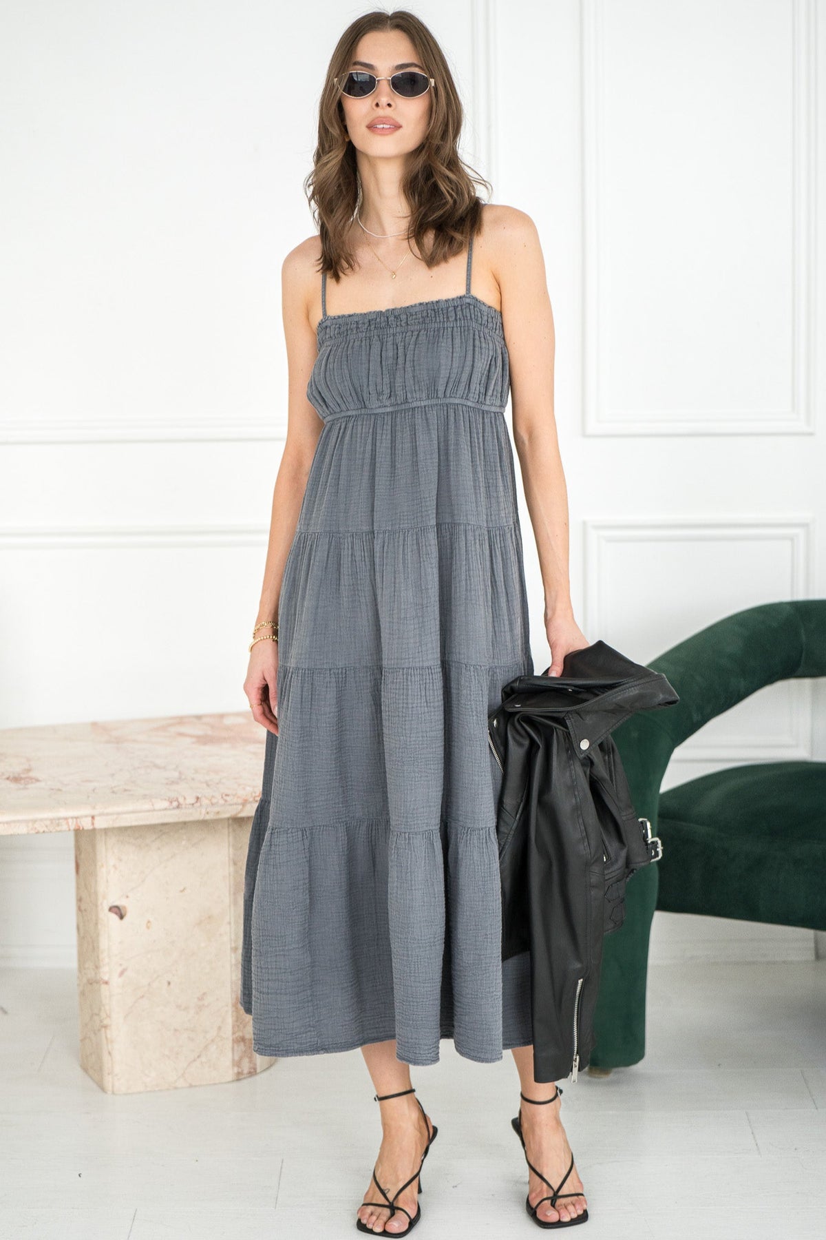 ROMANTIC GETAWAY COTTON GAUZE DRESS
