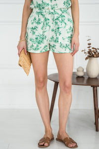 PORTO PRINTED GAUZE SHORTS