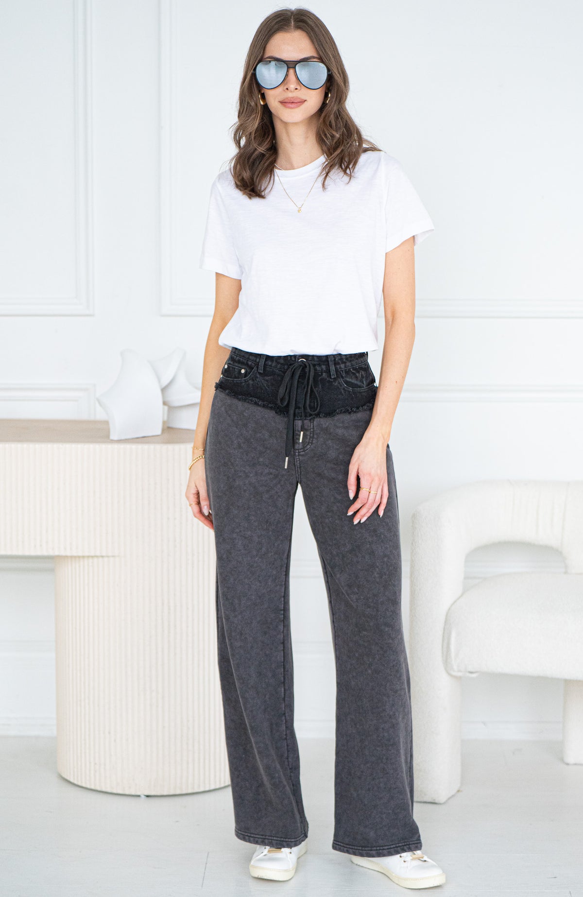 WARREN DENIM SWEATPANT MIX