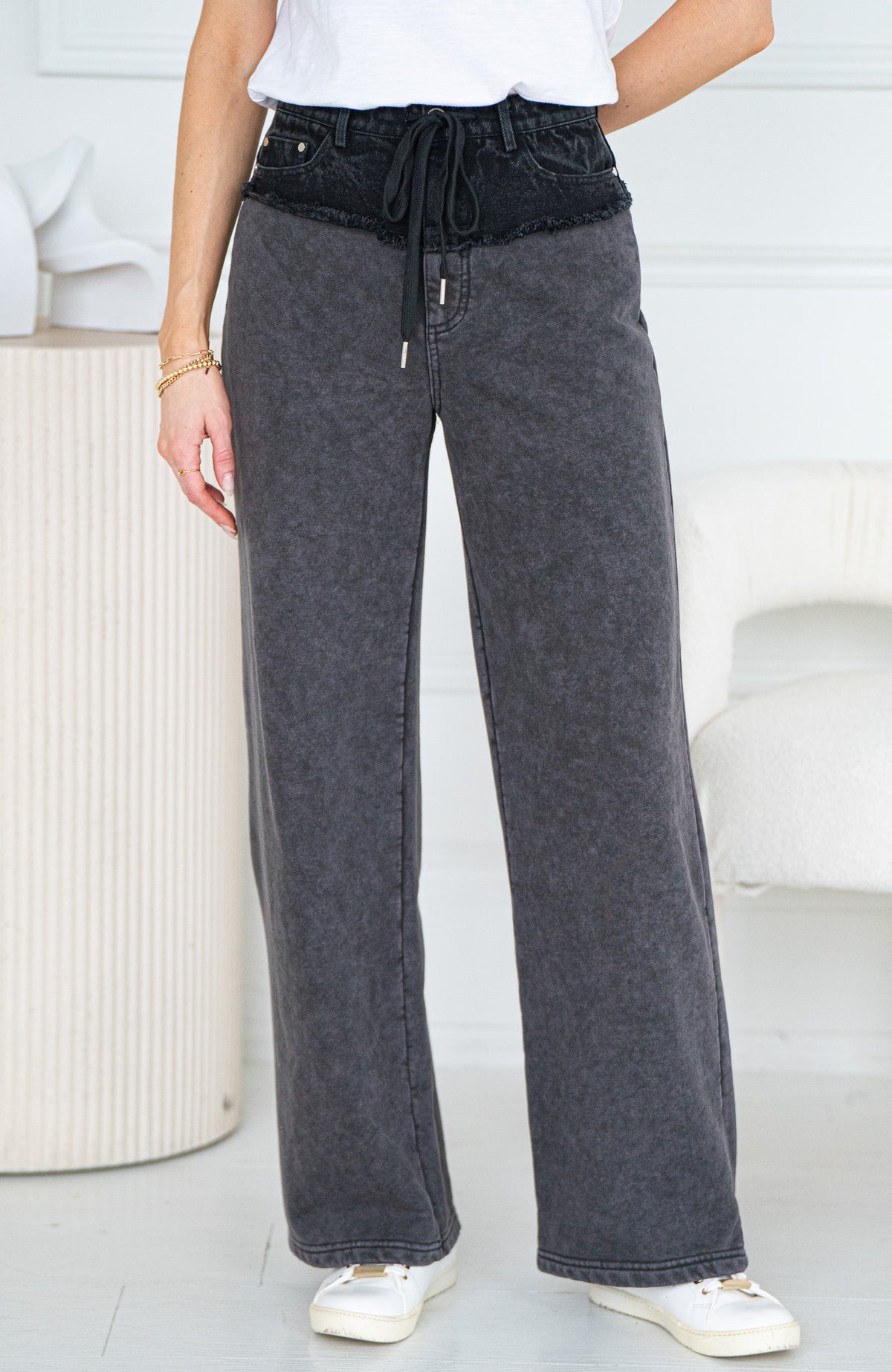 WARREN DENIM SWEATPANT MIX