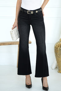 HANNAH FLARE JEANS-BK