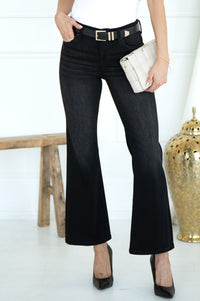 HANNAH FLARE JEANS-BK