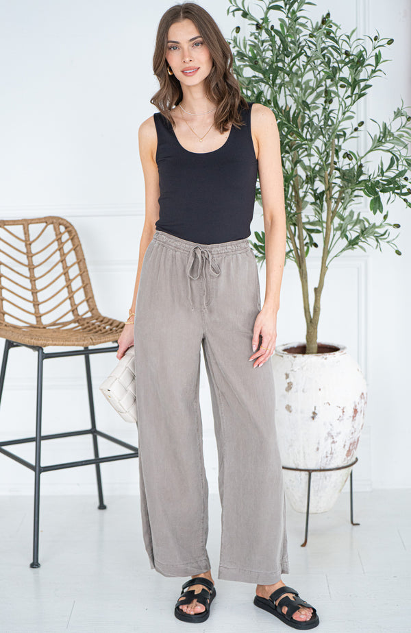 MALTA TENCEL WIDE LEG PANTS-OL