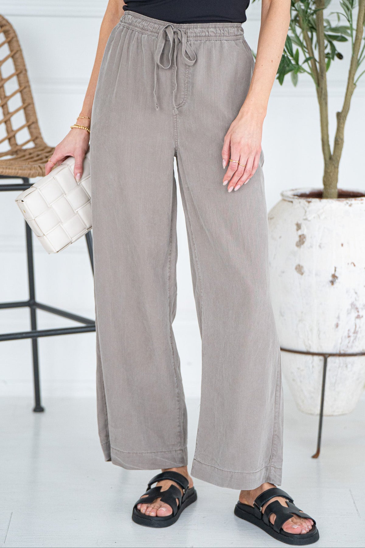 MALTA TENCEL WIDE LEG PANTS-OL