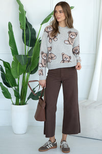 ALL OVER TEDDY SWEATER