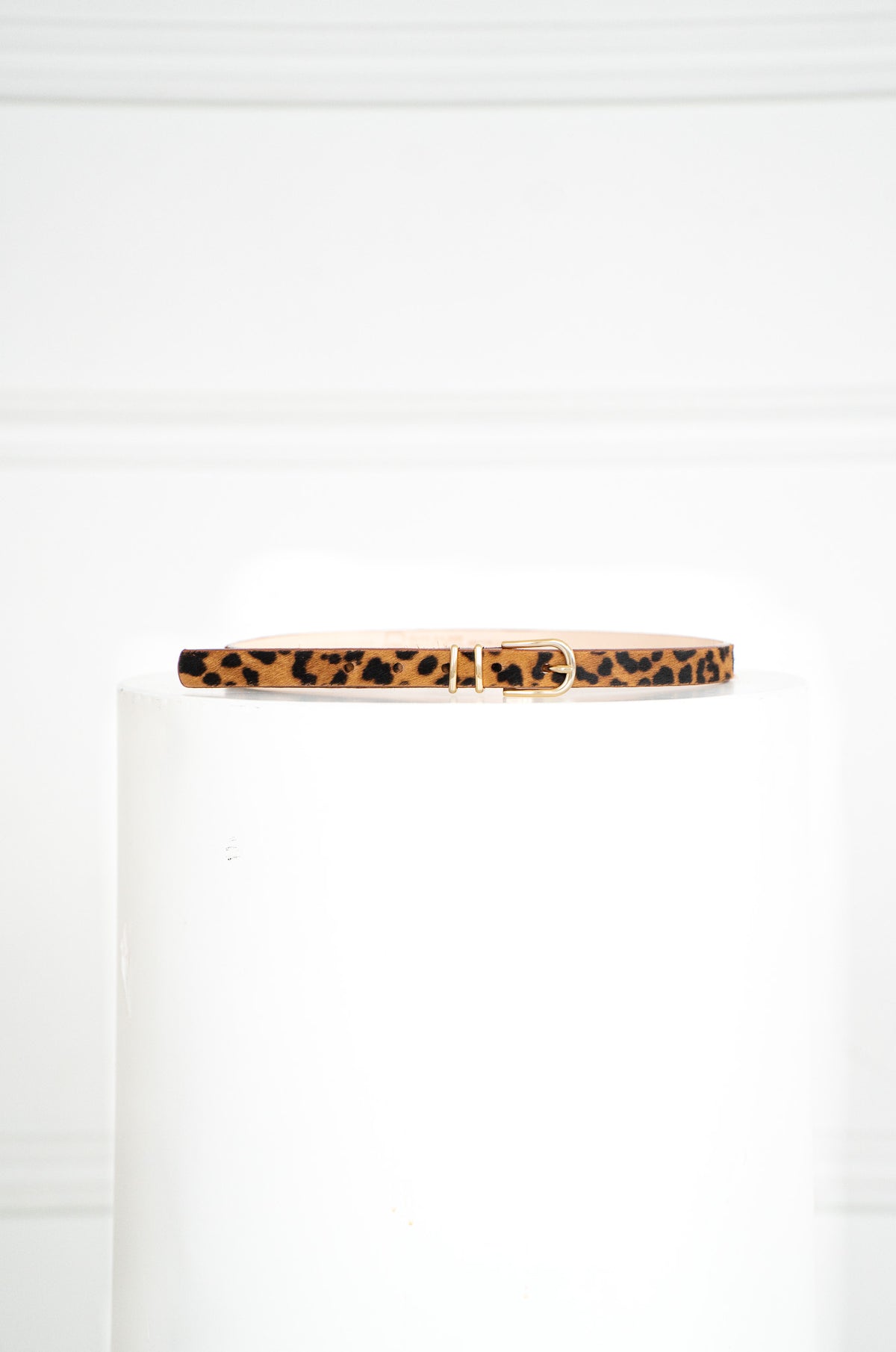 JULANE LEOPARD LEATHER BELT
