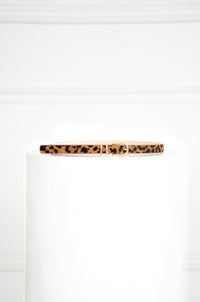 JULANE LEOPARD LEATHER BELT