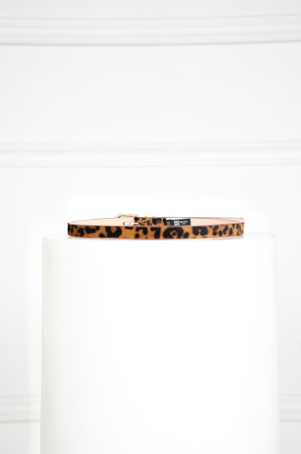 JULANE LEOPARD LEATHER BELT