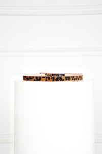 JULANE LEOPARD LEATHER BELT