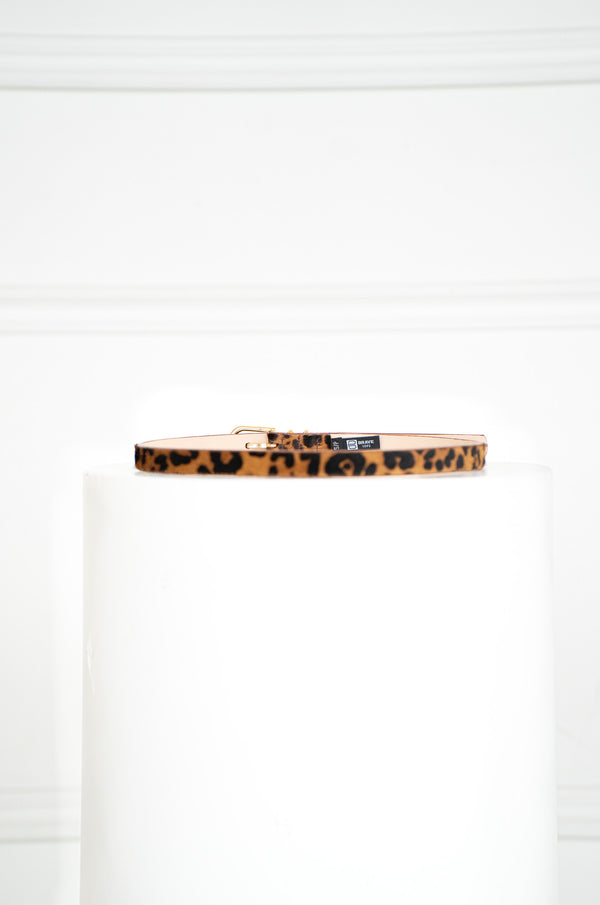 JULANE LEOPARD LEATHER BELT