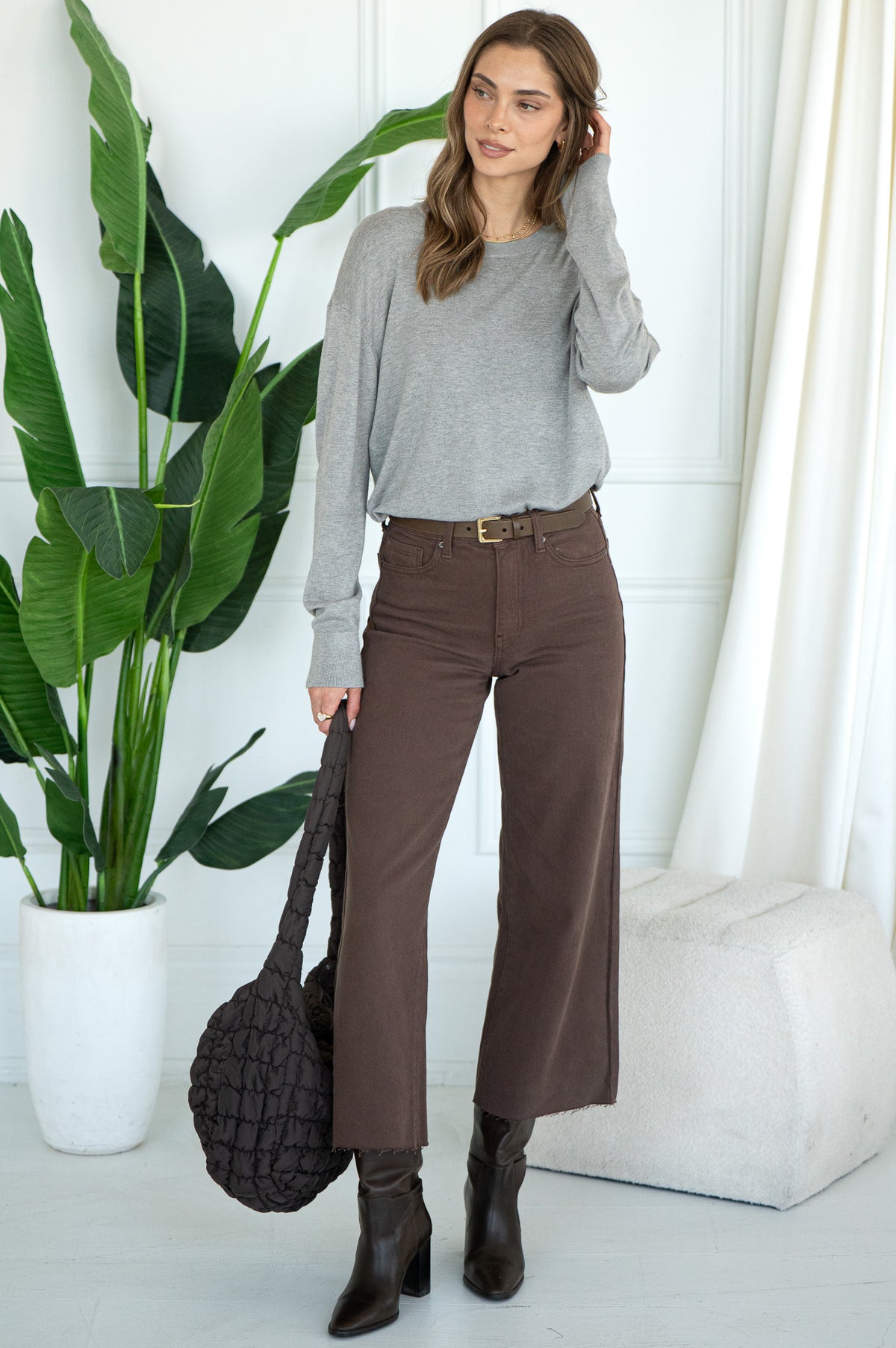 FORECASE LIGHTWEIGHT VISCOSE SWEATER-HG