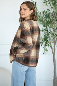 YOUR HEART OR MINE PLAID JACKET