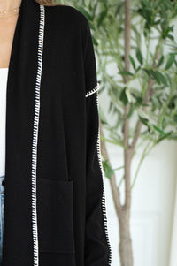 WHIPSTITCH OPEN CARDIGAN