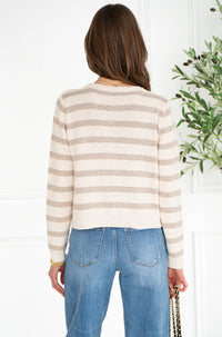 SARA STRIPE CARDIGAN
