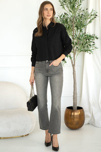 AMARI COTTON BUTTON DOWN BLOUSE