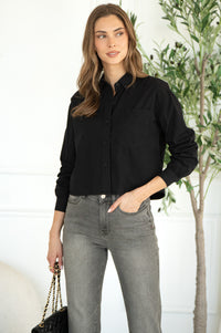 AMARI COTTON BUTTON DOWN BLOUSE