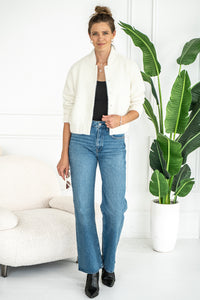 LEX SWEATER KNIT BOMBER JACKET-SS