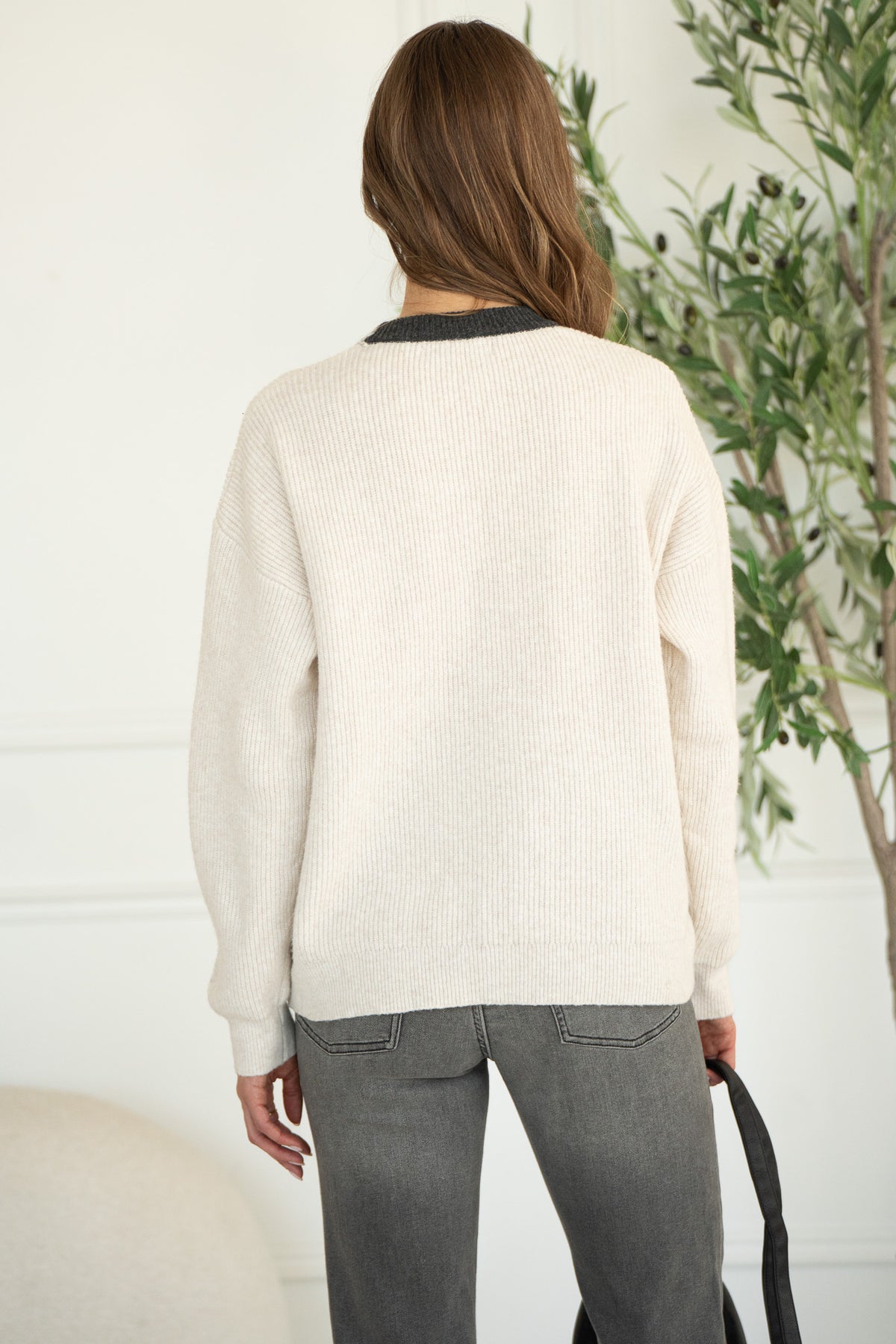 LOVER CONTRAST CARDIGAN