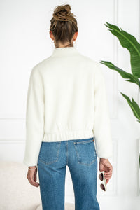 LEX SWEATER KNIT BOMBER JACKET-SS