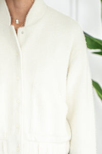 LEX SWEATER KNIT BOMBER JACKET-SS