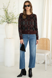 GRACE ARGYLE SWEATER-WI