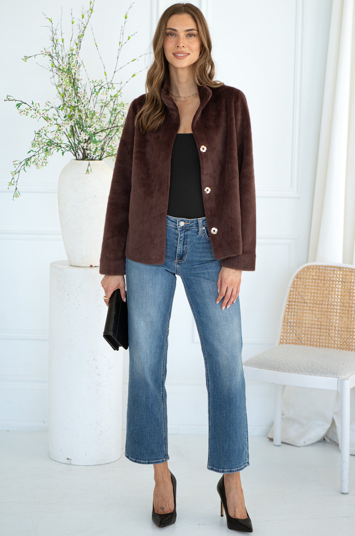 MADAI FAUX FUR JACKET-BU