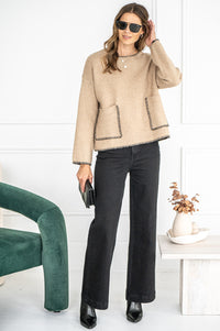 ACE POCKET WHIPSTITCH SWEATER-TA