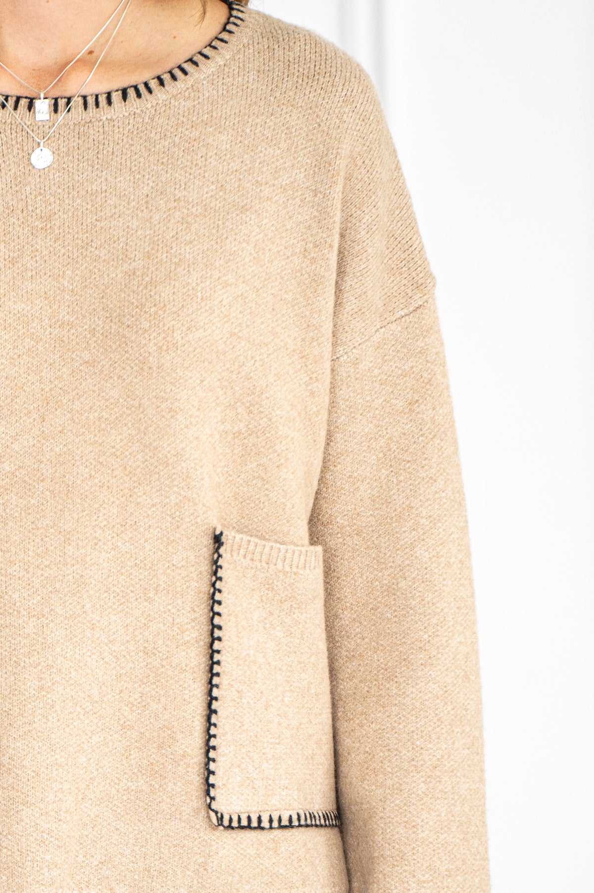 ACE POCKET WHIPSTITCH SWEATER-TA