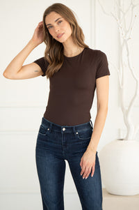 ANELIS CREW NECK TEE-BR