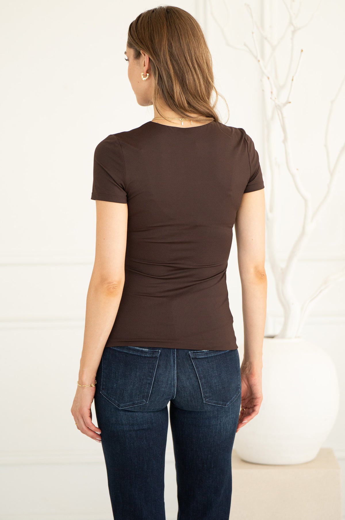ANELIS CREW NECK TEE-BR