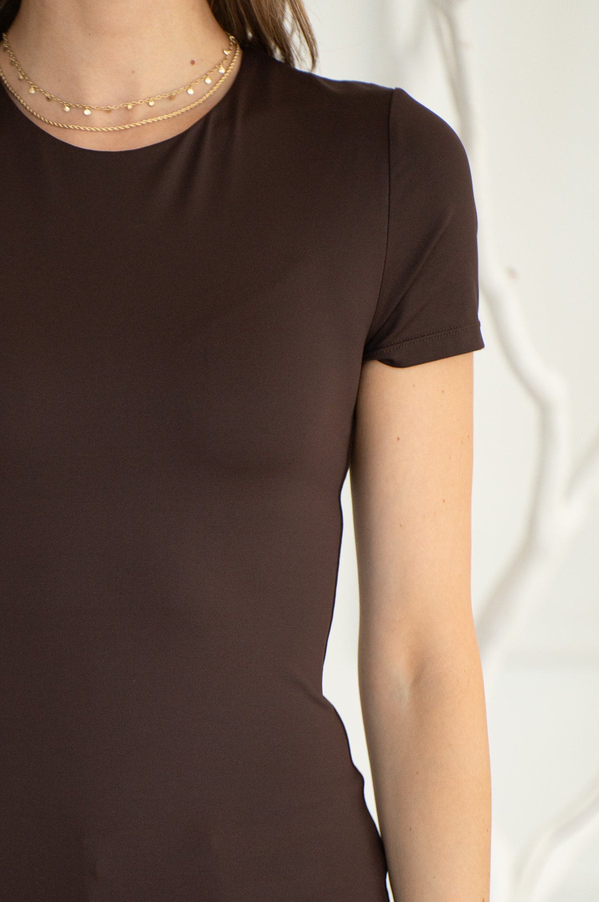 ANELIS CREW NECK TEE-BR