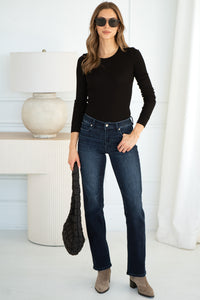 JADA COTTON MODAL L/S TEE-BK