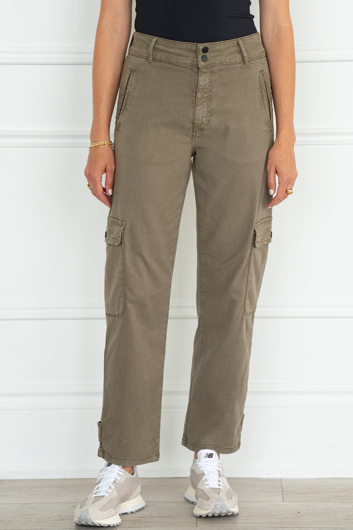 ELSIE LUXE TWILL CARGO PANTS-OL