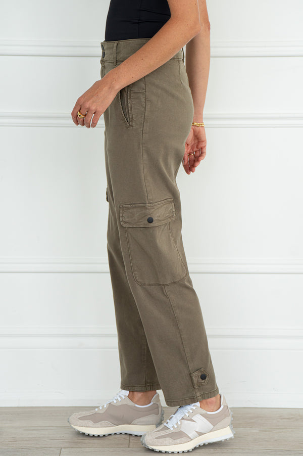 ELSIE LUXE TWILL CARGO PANTS-OL