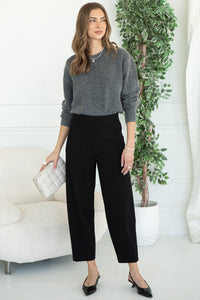 BARREL PONTE DRESS PANTS