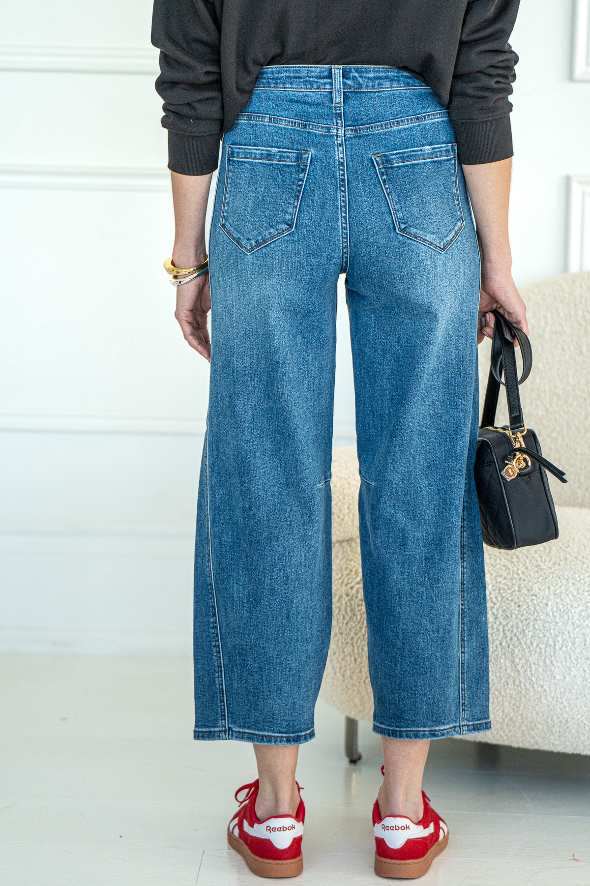 NAJA BARREL JEANS-BL