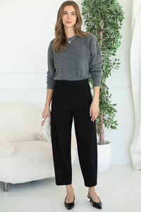 BARREL PONTE DRESS PANTS