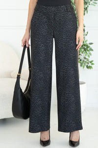 AMURE PRINTED PONTE DRESS PANTS
