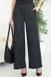 AMURE PRINTED PONTE DRESS PANTS