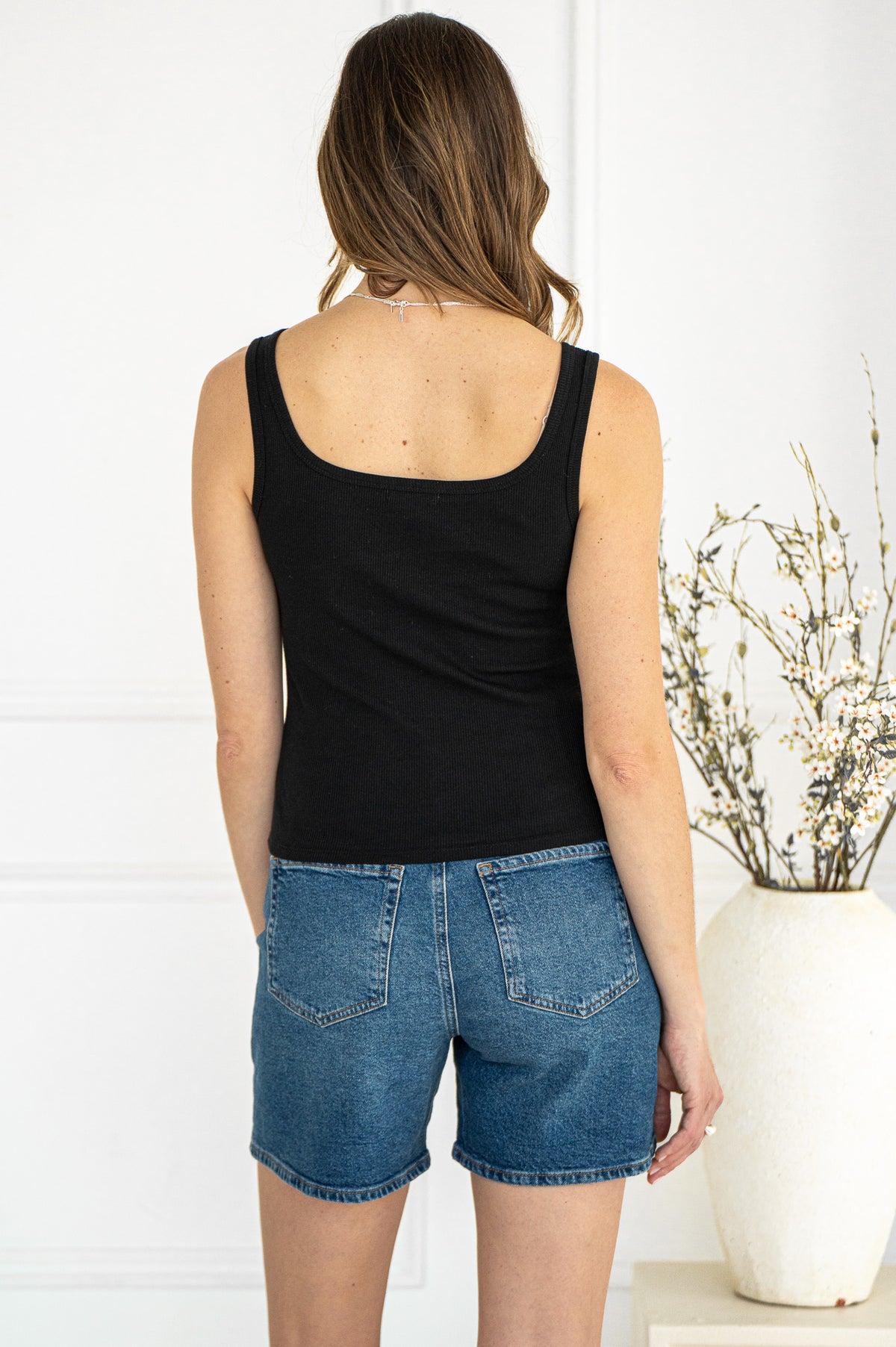 DANYA RIB TANK-BK
