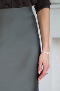 FALL TO PIECES SATIN SKIRT-OL
