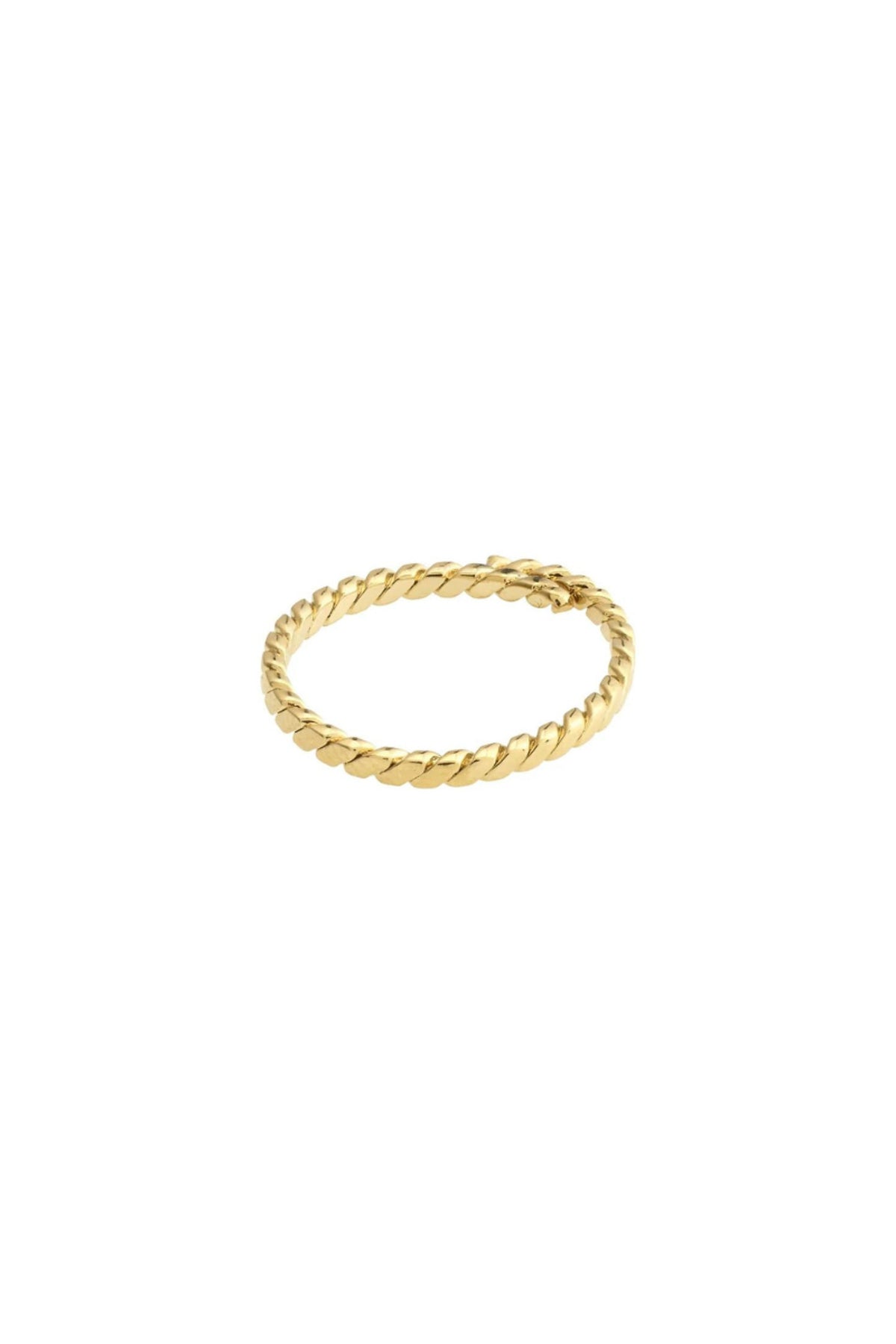 ROPE GOLD PLATED RING