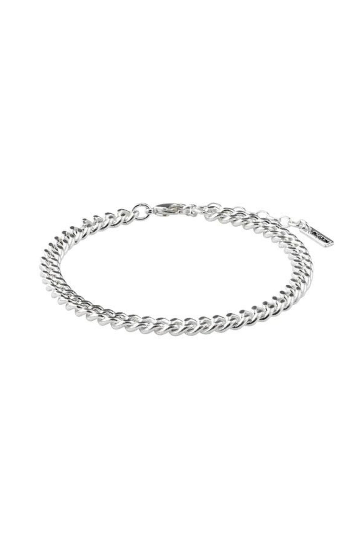 FUCHSIA SILVER PLATED BRACELET